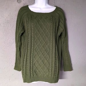Tunic green sweater XL